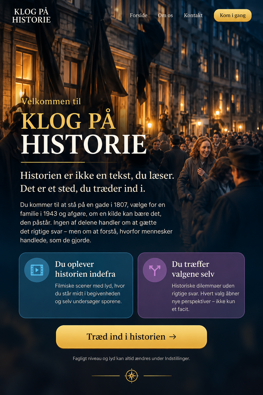 KLOG PÅ - HISTORIE