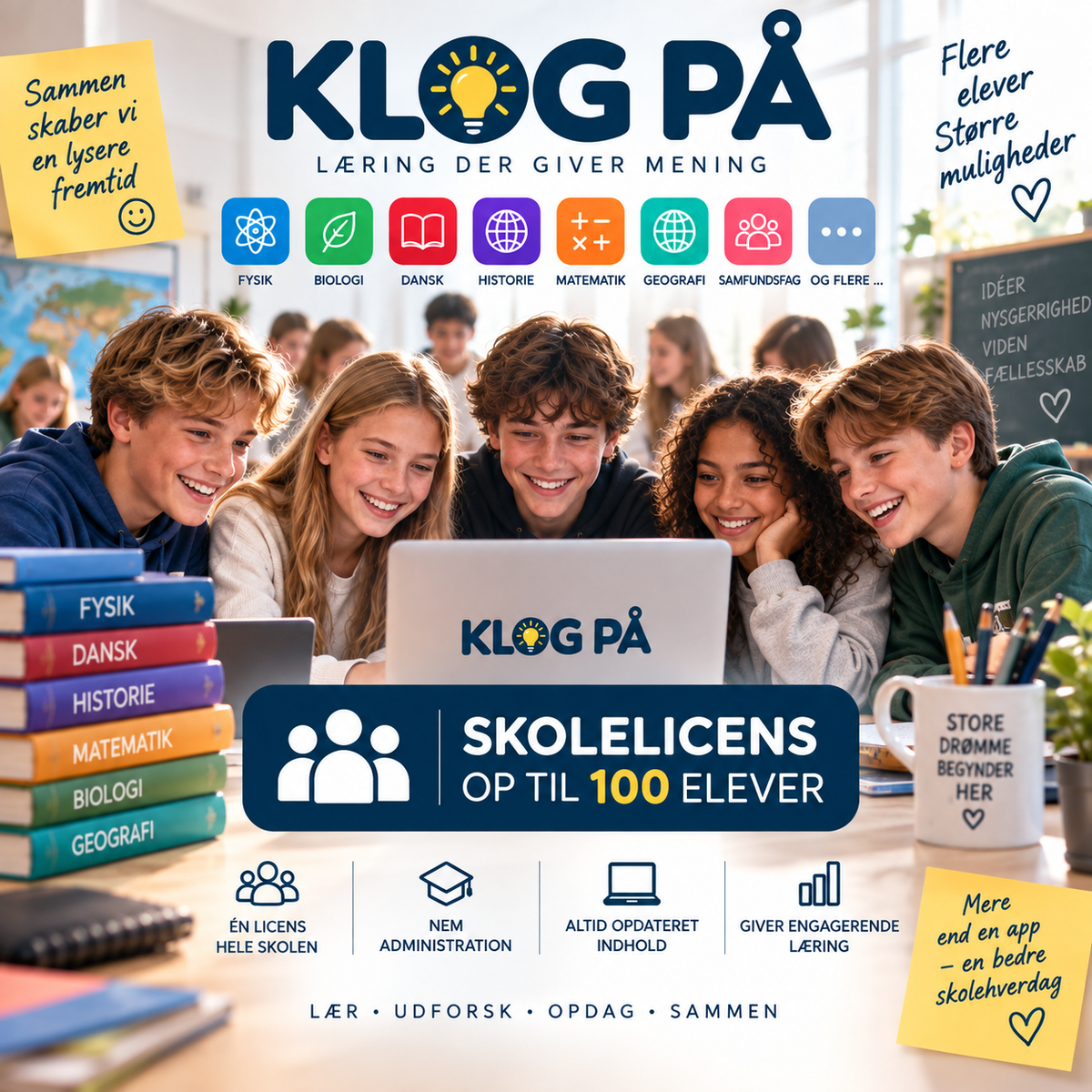 Skolelicens - op til 100 elever