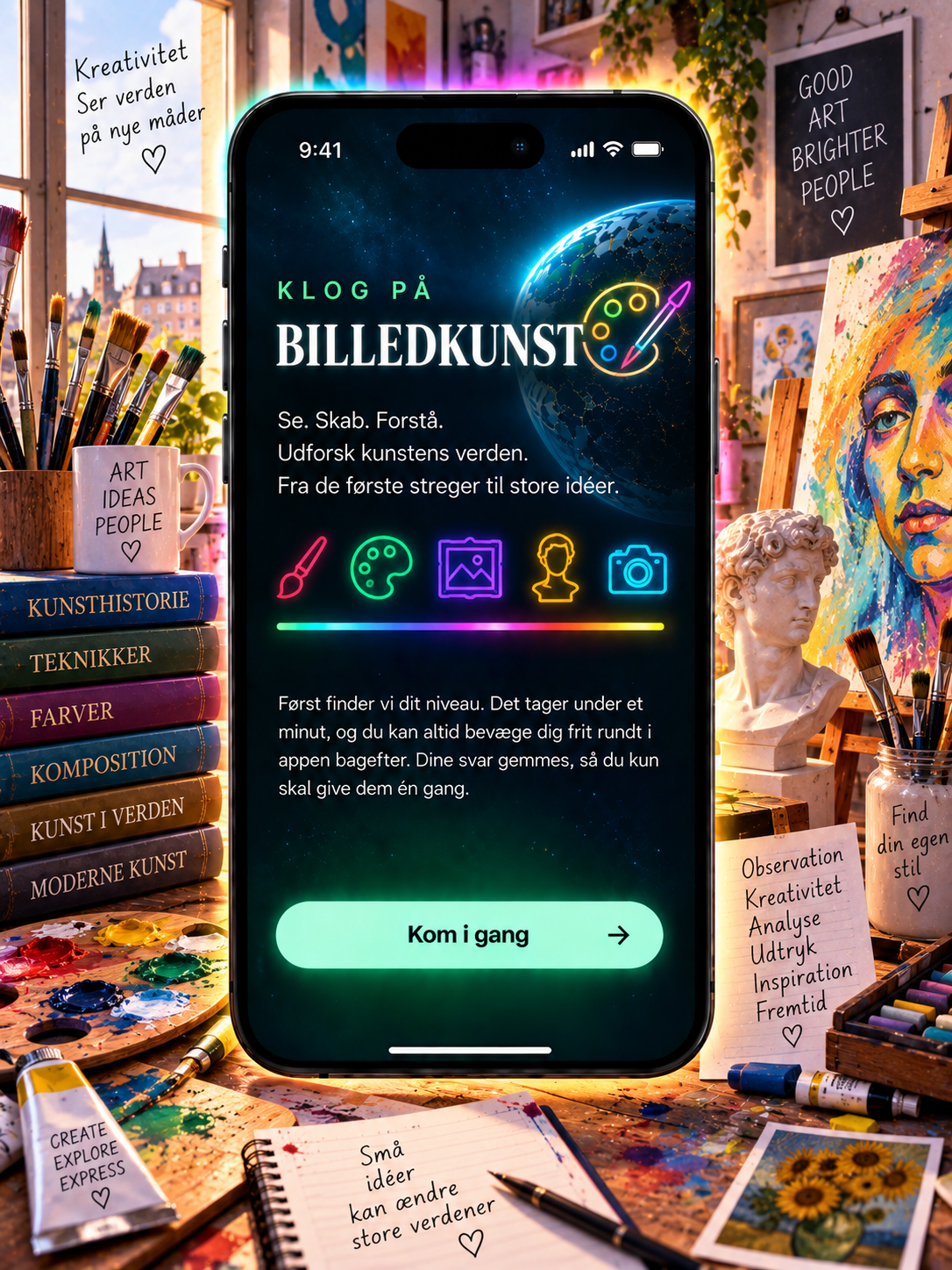 KLOG PÅ - BILLEDEKUNST