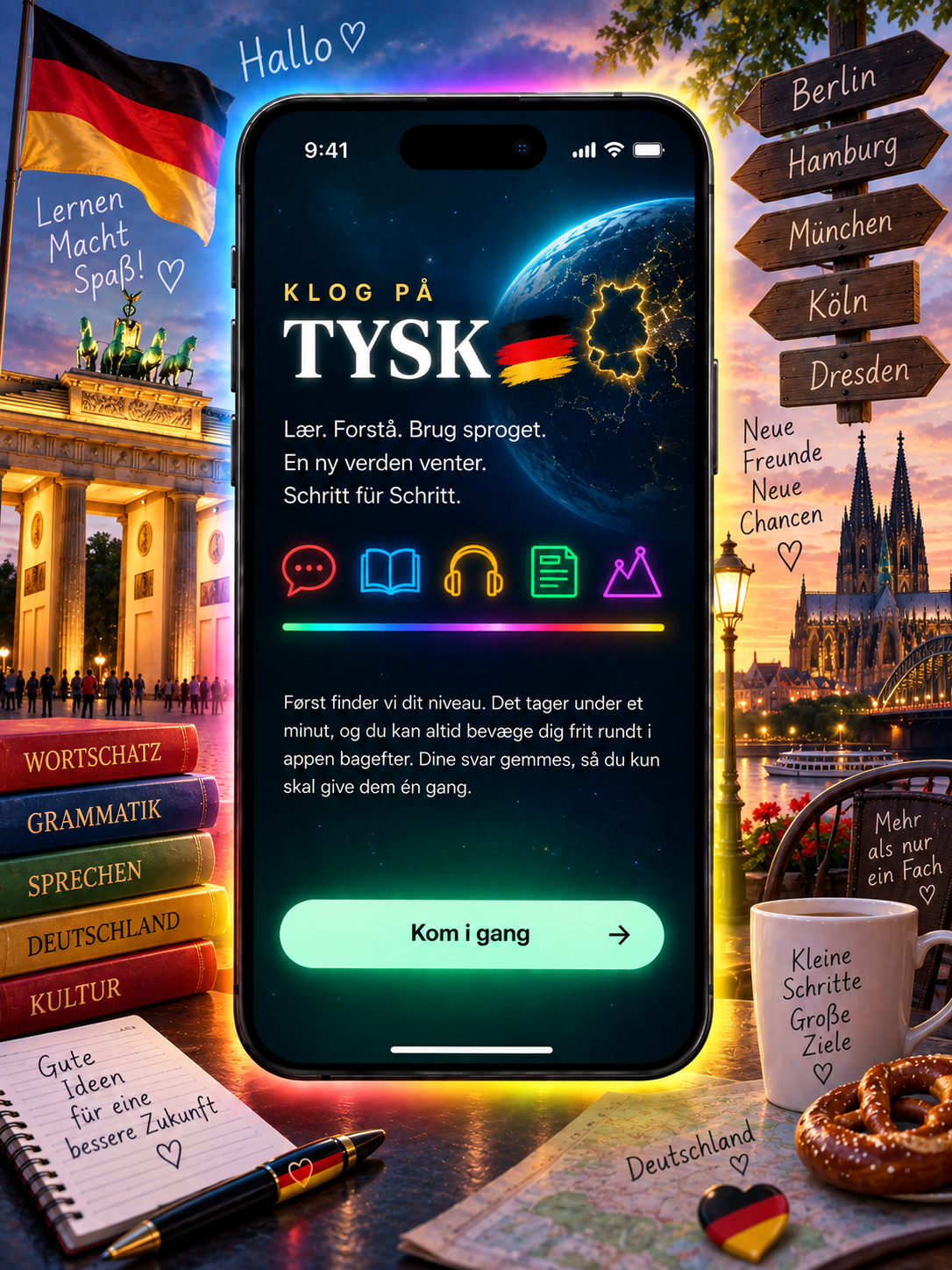 KLOG PÅ - TYSK