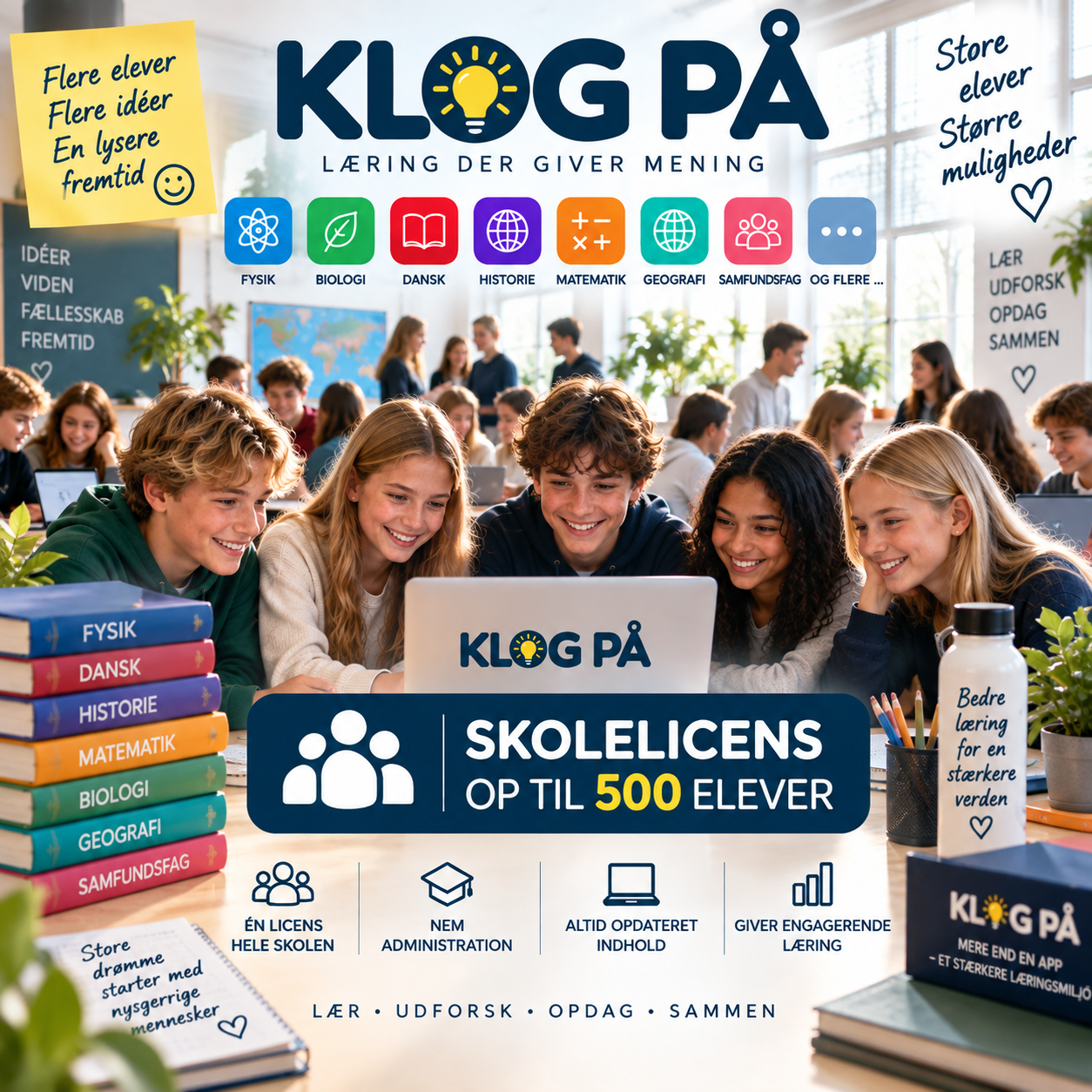 Skolelicens - op til 500 elever