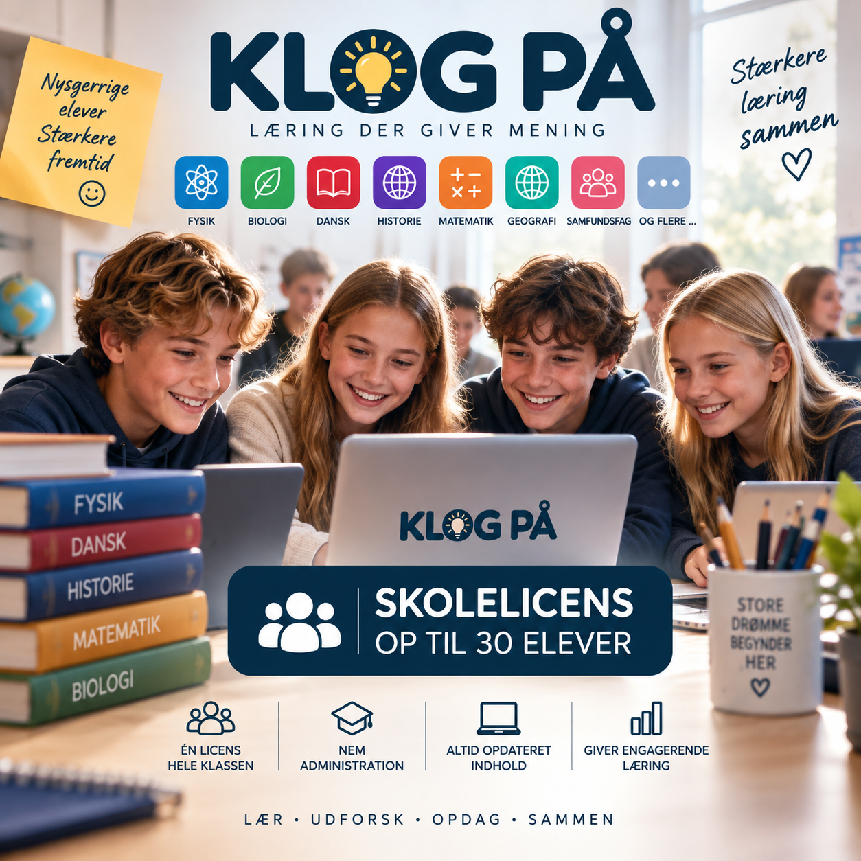Skolelicens - op til 30 elever